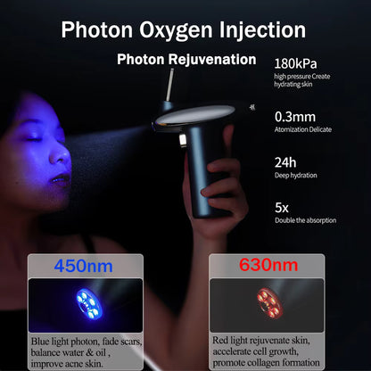 HydroGlow LED Light Oxygen Injection Nano Airbrush
